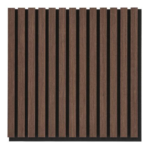 Akusztikus panel, fa furnér, dió, dió hatású 52x52x2,2 cm