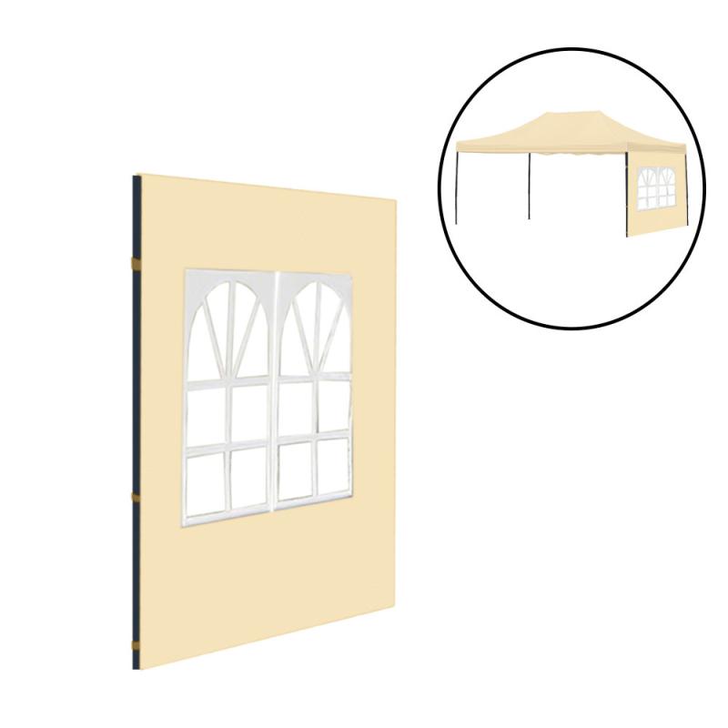 Kerti pavilon ablakos oldalfal ponyva 3x4,5 m
