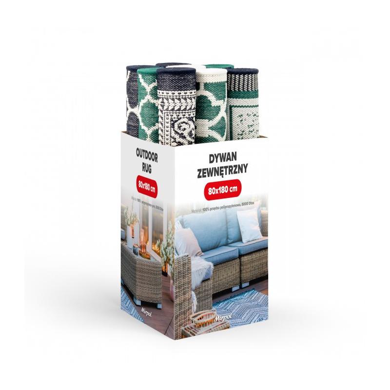 Kültéri szőnyeg szett 0,8 x 1,8 m 9 db vegyes minta