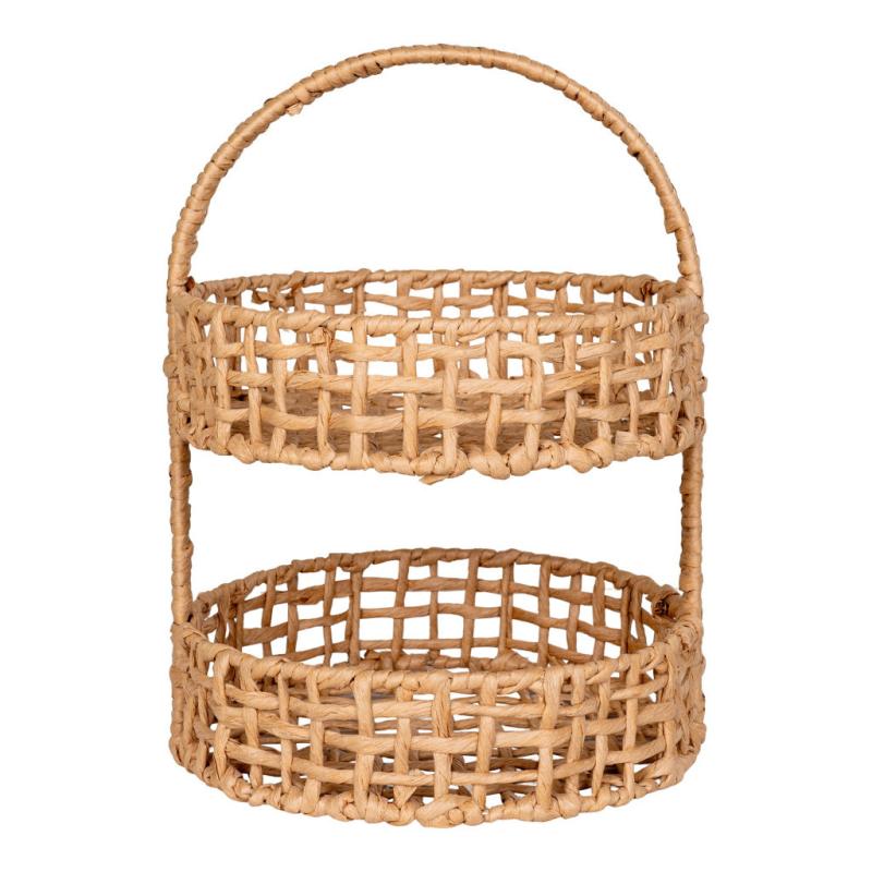 Anadia fonott papír tálca, natúr, 29x39 cm