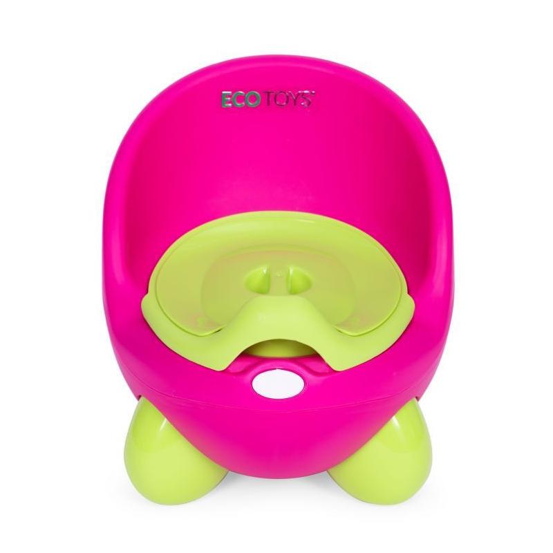 Bili kivehető betéttel, csúszásgátló lábakkal  rózsaszín-zöld