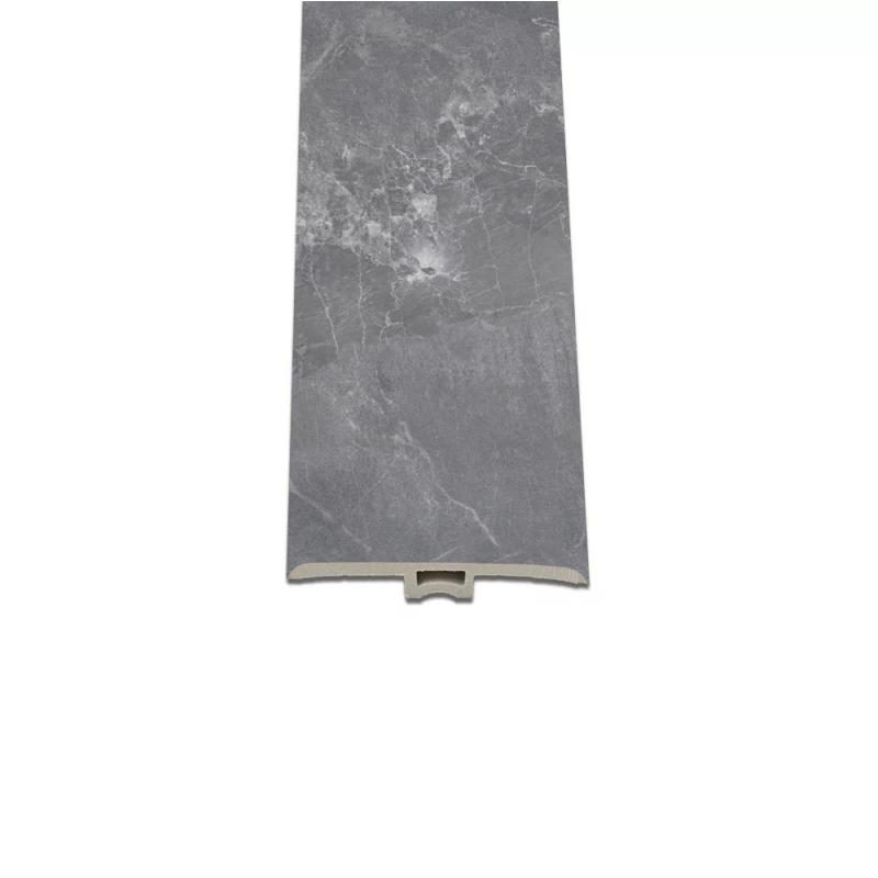 Vinyl SPC padló burkolatváltó Fjord márvány mintás sötét szürke 2400x45x6 mm