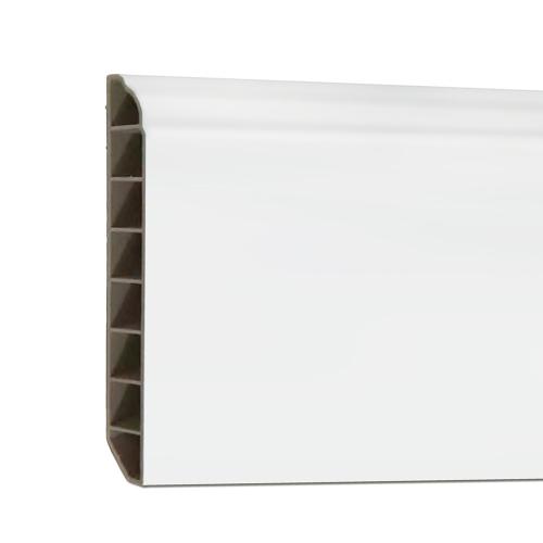 Vinyl SPC padlószegély Snow white 2400x100x12 mm