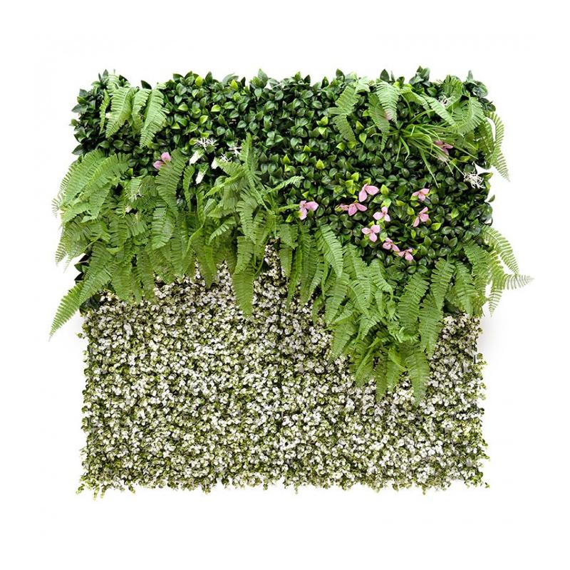 Fátyolvirág műanyag zöldfal 100x100 cm