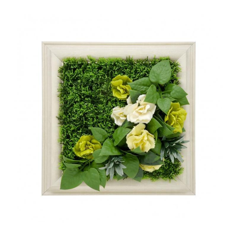 Lizantusz műanyag zöldfal 30x30 cm