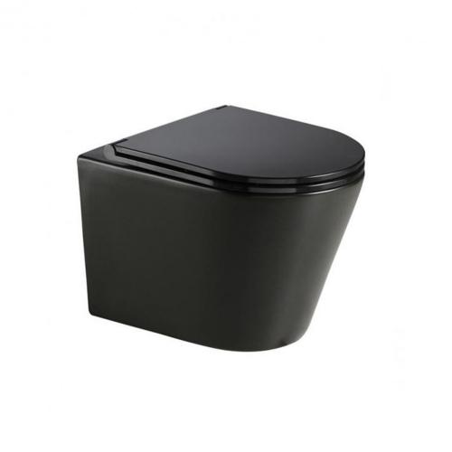 Clement Black fali Rimless WC, matt fekete