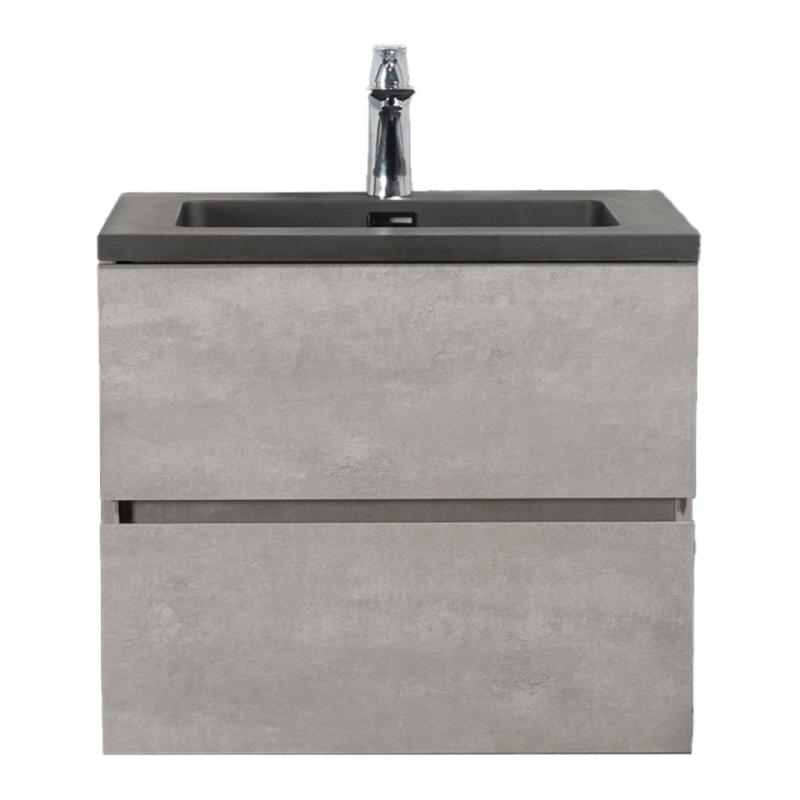 Mallorca 80 matt fekete quartz sand mosdó