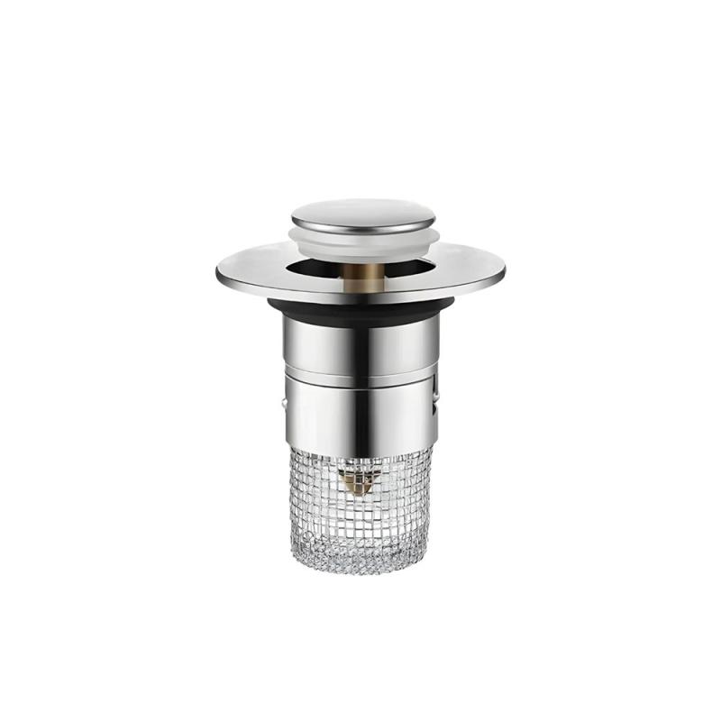 Lefolyódugó szűrővel rozsdamentes acél 60 mm