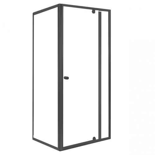Flexi sarokba szerelhető aszimmetrikus zuhanykabin zuhanytálca nélkül