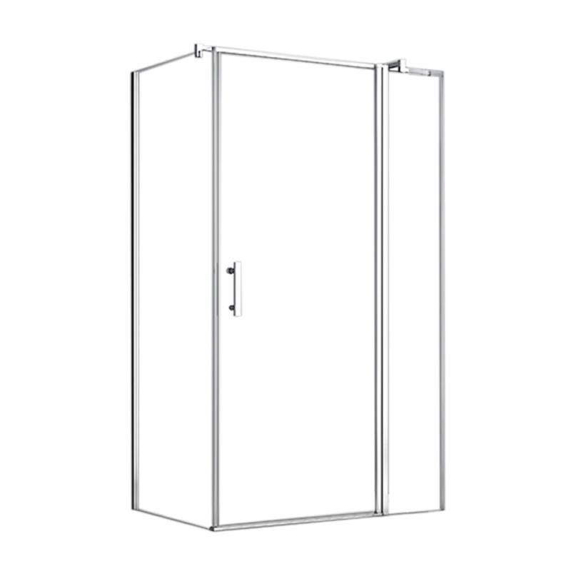 Simple nyílóajtós aszimmetrikus zuhanykabin zuhanytálca nélkül