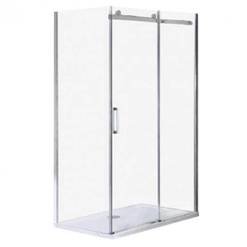 Vincenzo 80x120 cm szögletes aszimmetrikus zuhanykabin zuhanytálca nélkül Easy clean bevonattal