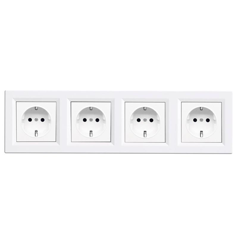 Nova IV négy dugalj fehér kerettel