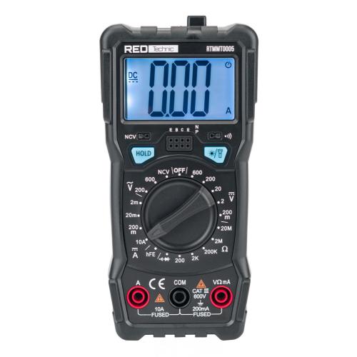 RED TECHNIC RTMMT0005 Digitális multiméter 600V