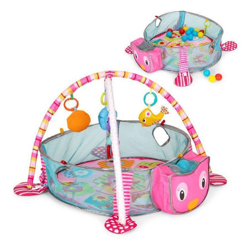 Oktatási játszószőnyeg 3 az 1-ben játszóház 30 labda