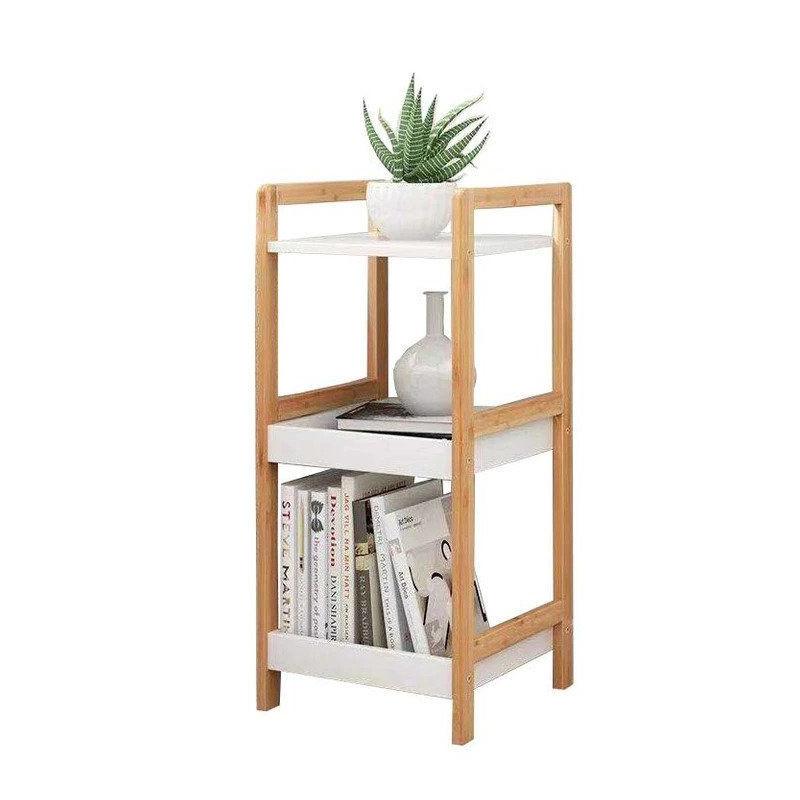 Könyvespolc bambusz kerettel 29x30,5x72 cm