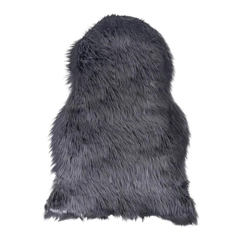Mesterséges báránybőr, szürke, 50x85 cm