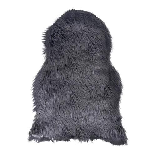 Mesterséges báránybőr, szürke, 50x85 cm