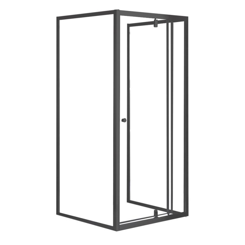 Flexi falsíkra szerelhető aszimmetrikus zuhanykabin zuhanytálca nélkül