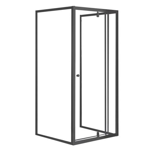 Flexi falsíkra szerelhető aszimmetrikus zuhanykabin zuhanytálca nélkül