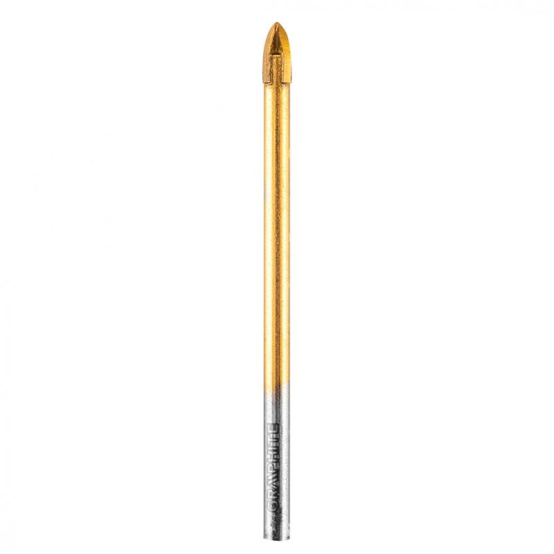 Univerzális 4 élű üvegfúró, fa, műanyag, fém, kőzet, kerámia fúráshoz, 5mm, Graphite