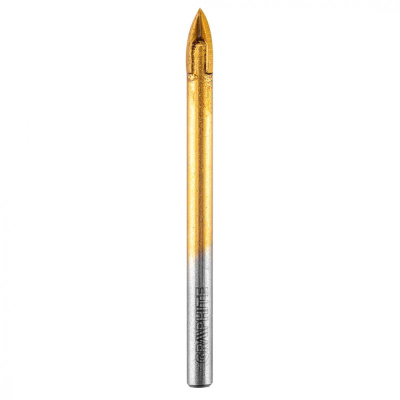 Univerzális 4 élű üvegfúró, fa, műanyag, fém, kőzet, kerámia fúráshoz, 6mm, Graphite