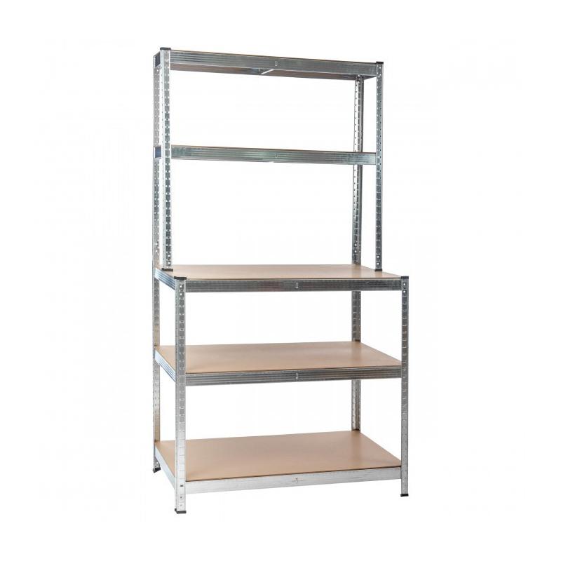 Nagy teherbírású polc G 100x30/60x180 cm 150 kg