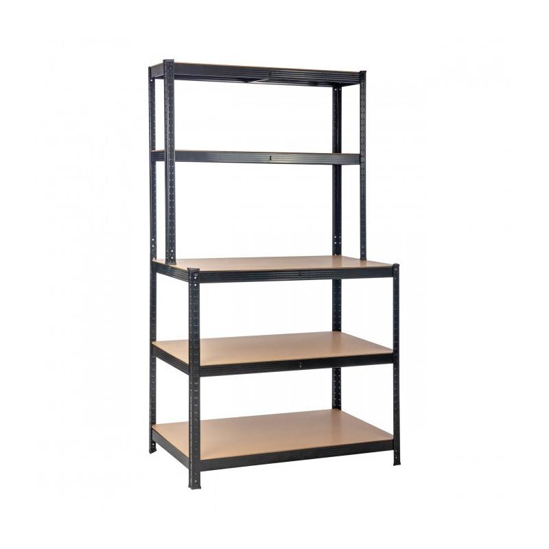 Nagy teherbírású polc P 100x30/60x180 cm 150 kg