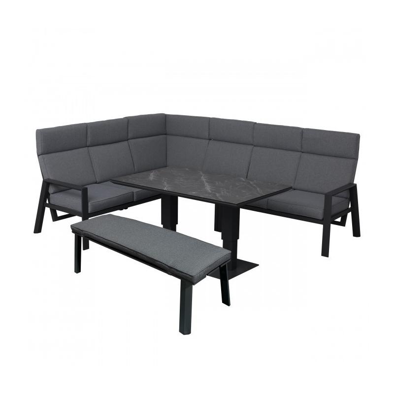 Avignon 8 személyes sarok kerti bútor garnitúra