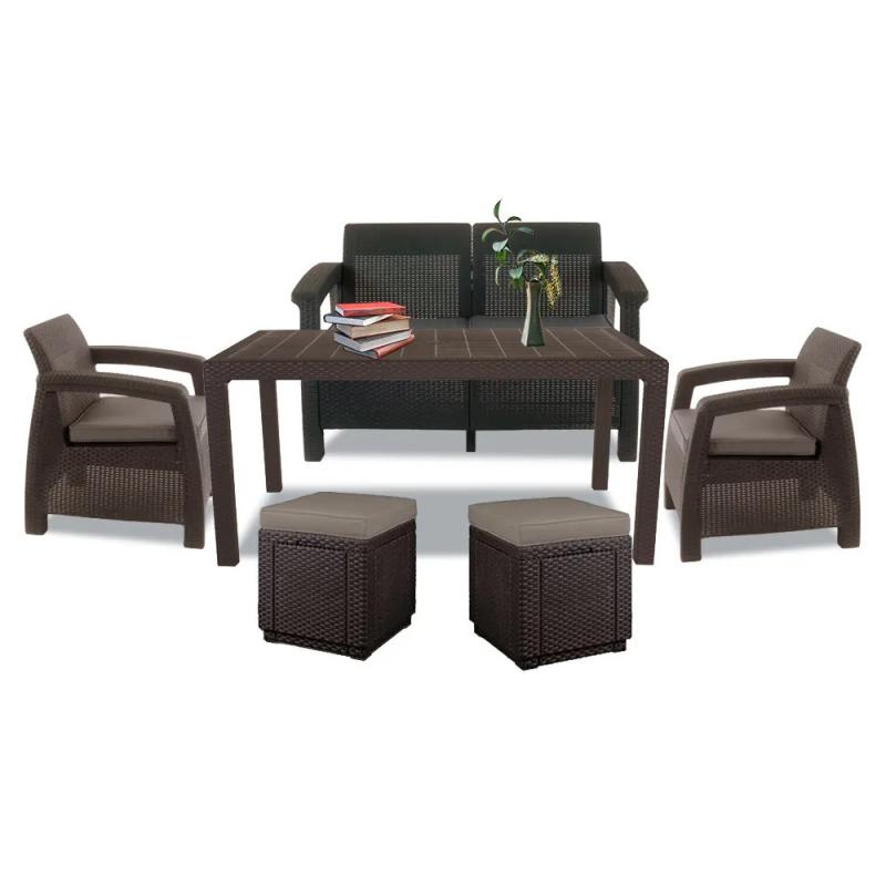 Corfu Fiesta duo cube kerti bútor garnitúra