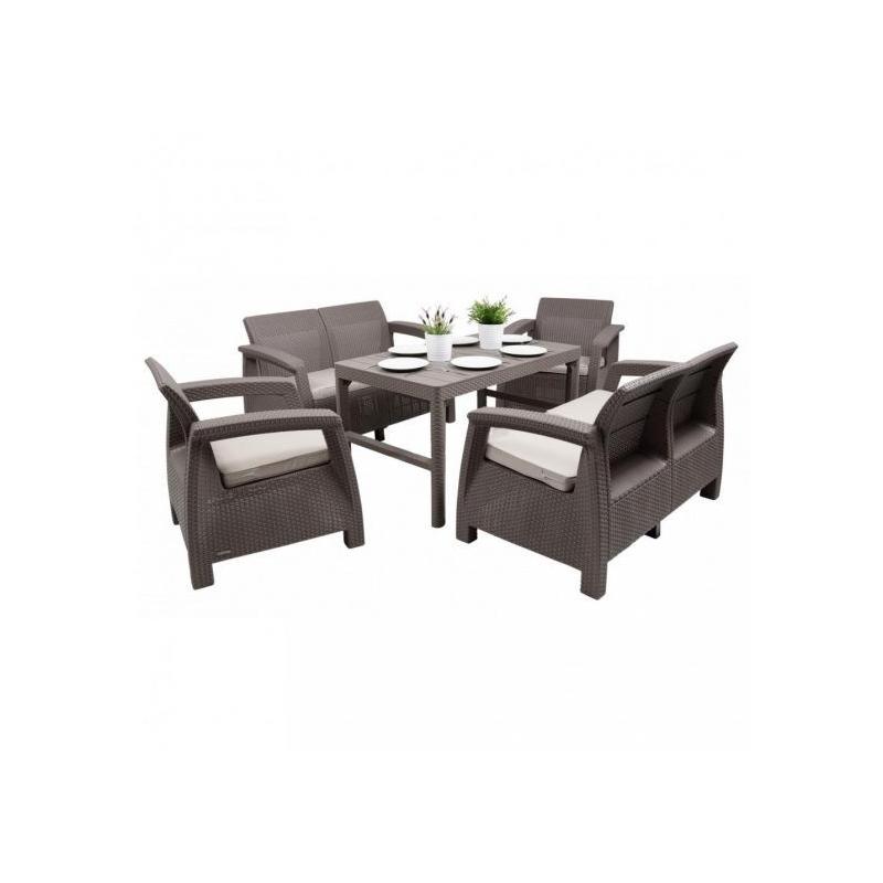 Corfu Large Lyon 6+1 kerti bútor garnitúra szett