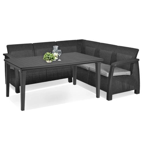 Corfu Relax kerti bútor garnitúra futura asztallal