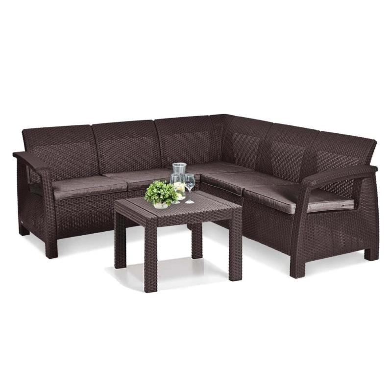 Corfu relax sarokgarnitúra rosario asztallal