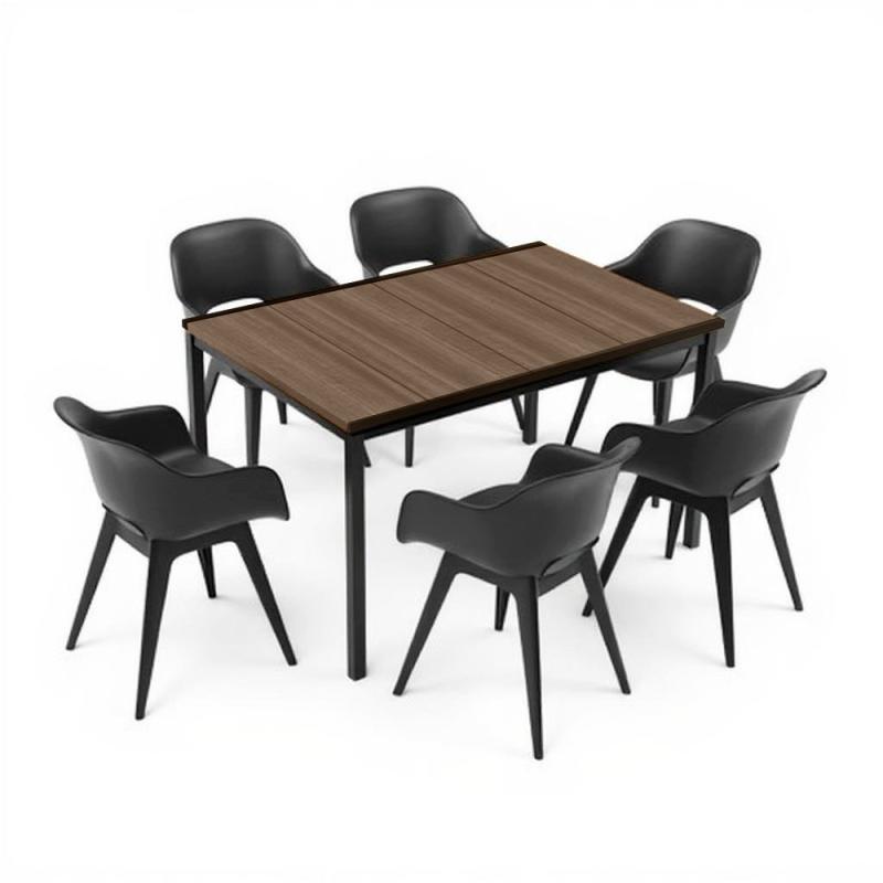 Flora 6+1 kerti bútor garnitúra szett