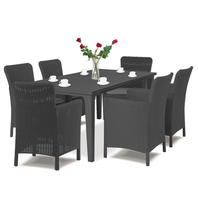 Futon 6+1 kerti bútor garnitúra