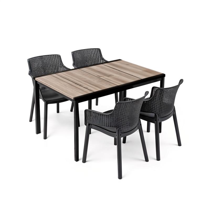 Romen 4+1 kerti bútor garnitúra szett kőris-grafit