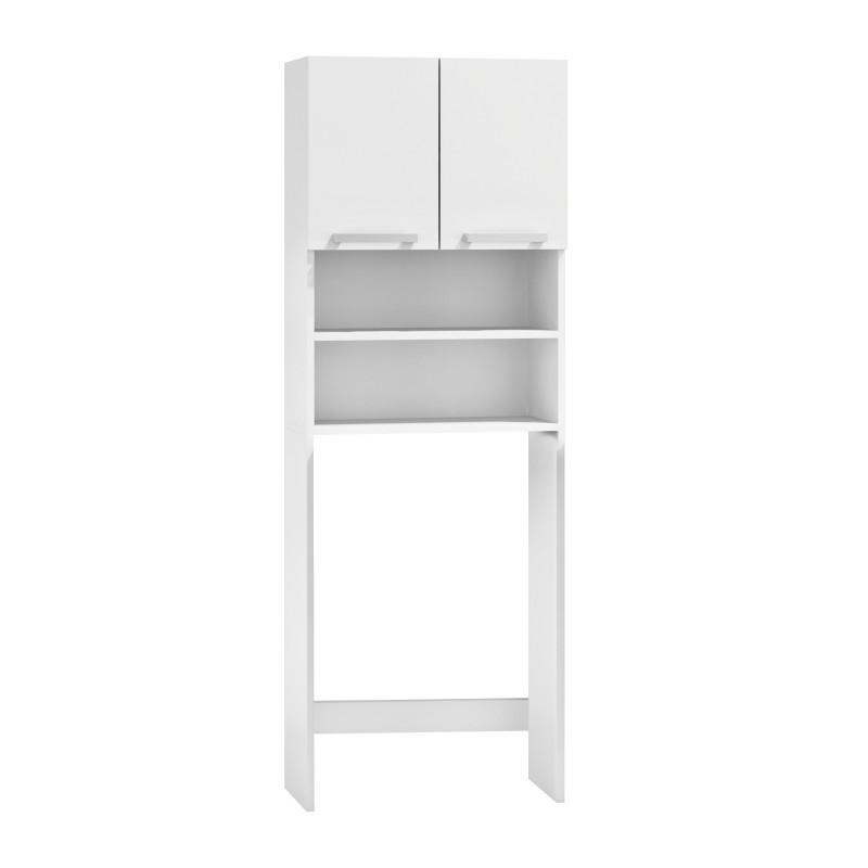 Fehér mosógépszekrény 64x30x183 cm