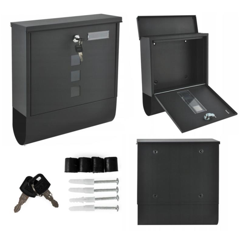 Két oldalról nyitható acél postaláda