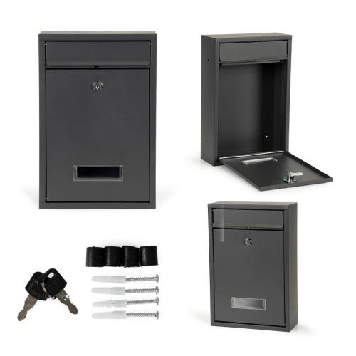 Postaláda horgyanyzott acélból antracit