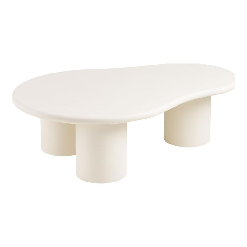 Palmera dohányzóasztal cementhatású, törtfehér, 80x120x35 cm