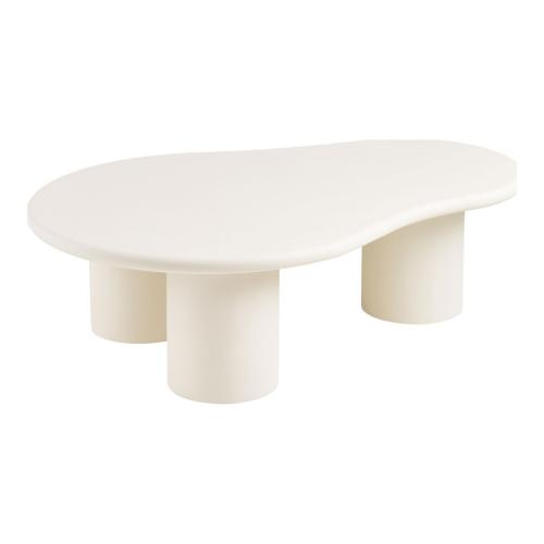 Palmera dohányzóasztal cementhatású, törtfehér, 80x120x35 cm