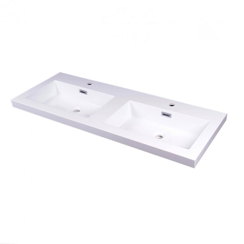 Bilbao dupla öntött műmárvány mosdó