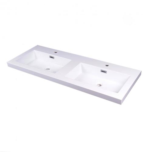 Bilbao dupla öntött műmárvány mosdó