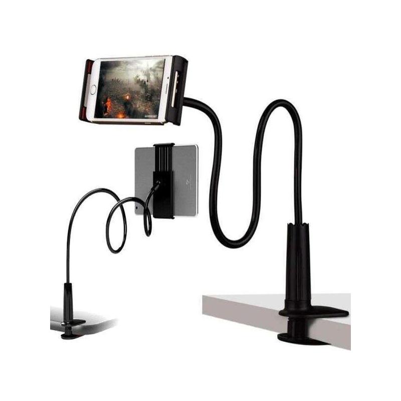 SpanPro Colour Hosszú, rugalmas telefontartó, fekete