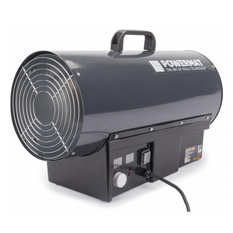 Gázüzemű hőlégfúvó termosztáttal és LCD kijelzővel 45KW PM-NAG-45GLN