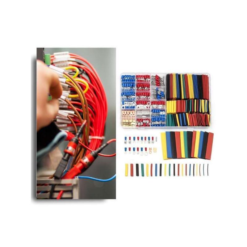 Strinkex Elektromos csatlakozó és zsugorcső készlet