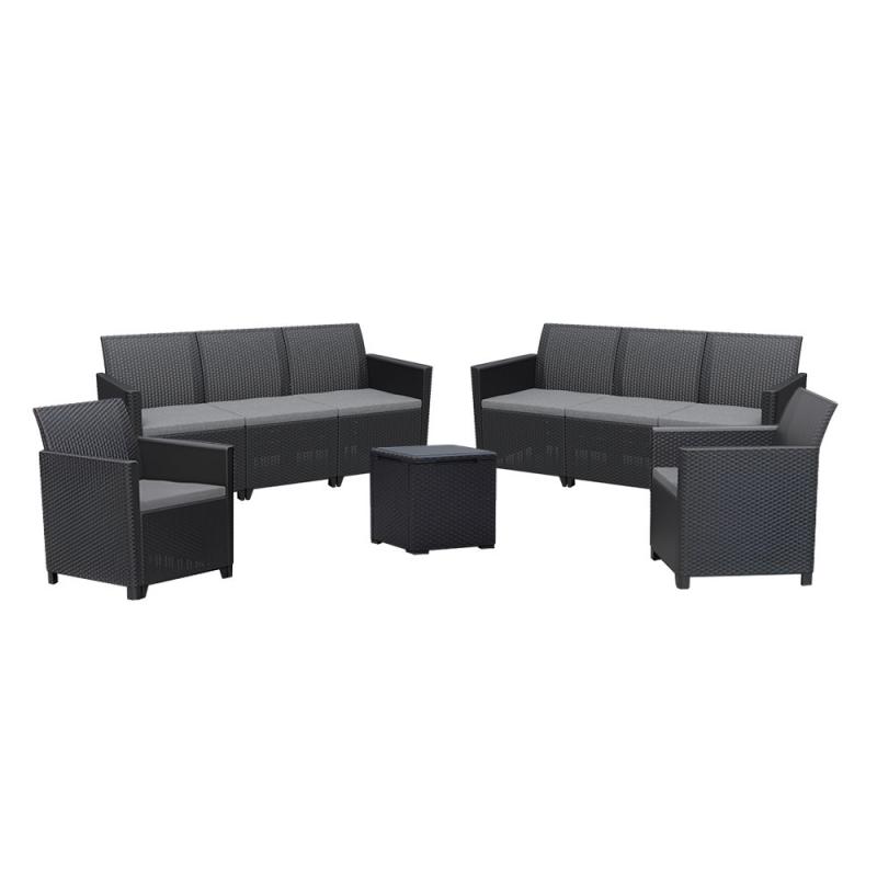 Claire IV 8 személyes kerti bútor garnitúra vigo tárolós asztallal