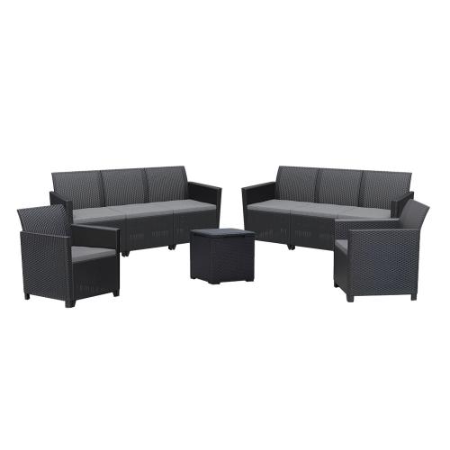 Claire IV 8 személyes kerti bútor garnitúra vigo tárolós asztallal