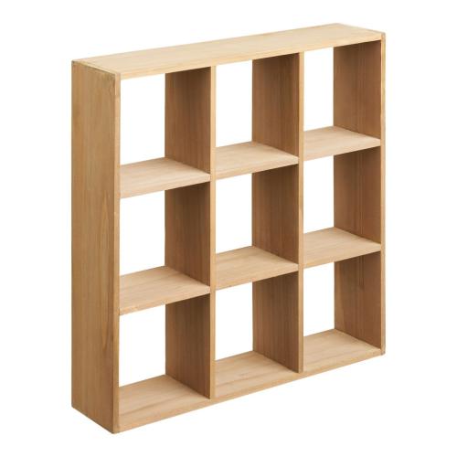 Moha fali polc, fenyőfa, natúr, 46x10x46 cm