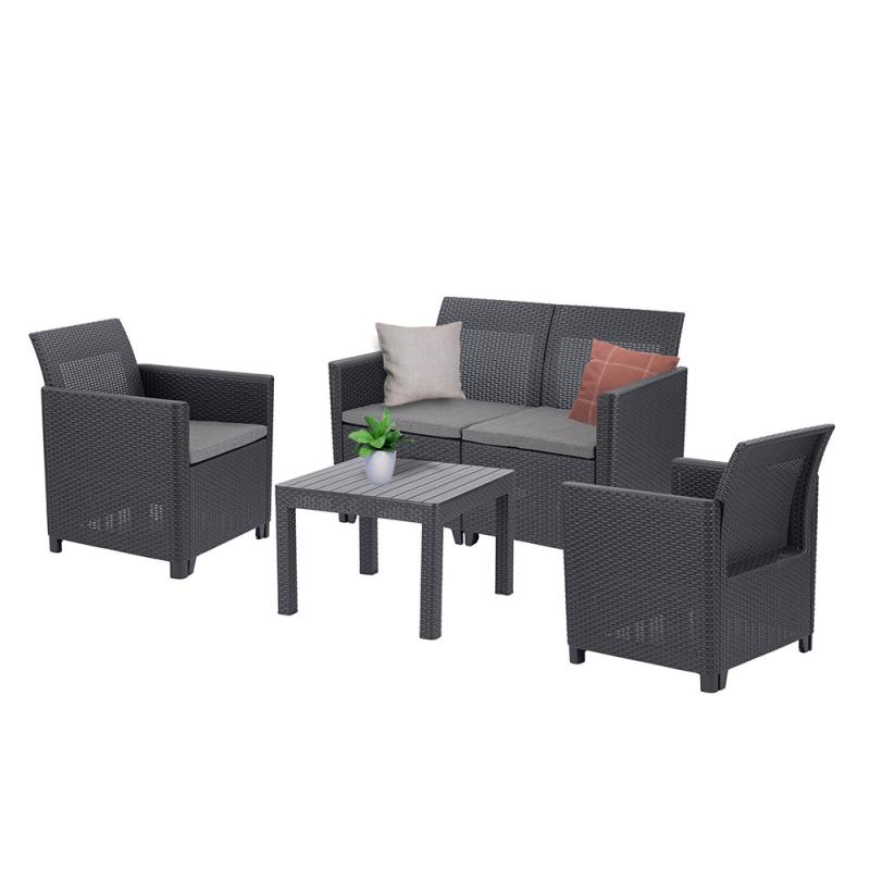 Claire VI 4 személyes kerti bútor garnitúra orlando asztallal