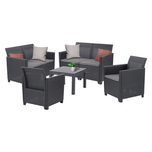 Claire VI 6 személyes kerti bútor garnitúra orlando asztallal